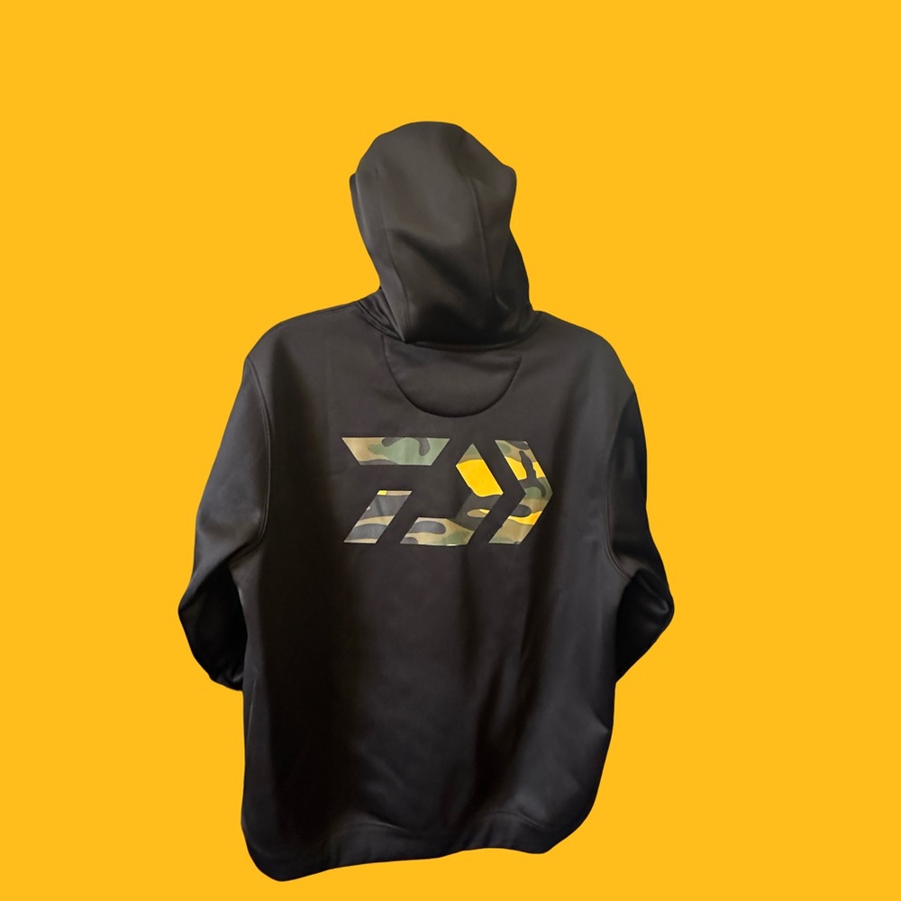 Daiwa Black, Yellow and Camo Men's Sweatshirt - Picture 2 of 3